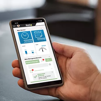 Buchungsterminal auf Smartphone oder Tablet