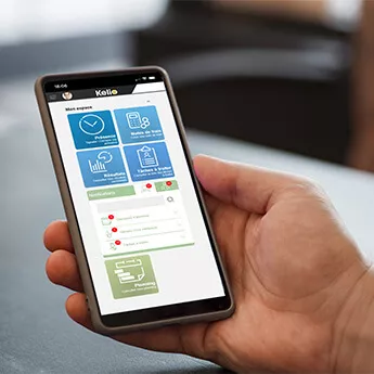 Pointeuse sur smartphone ou tablette