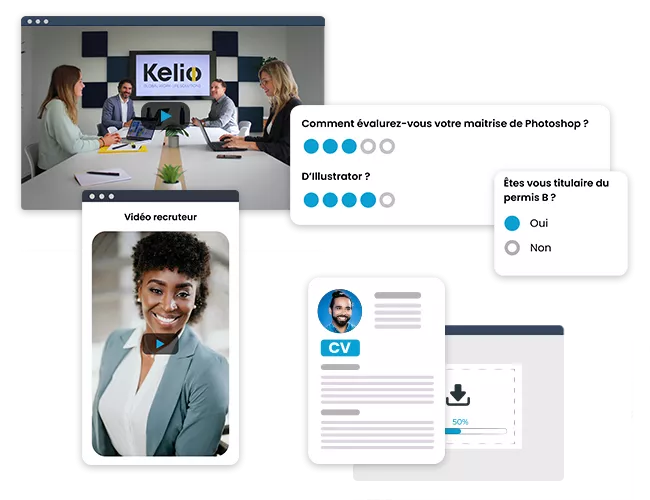 Aperçu de l'entreprise et du poste par des vidéos