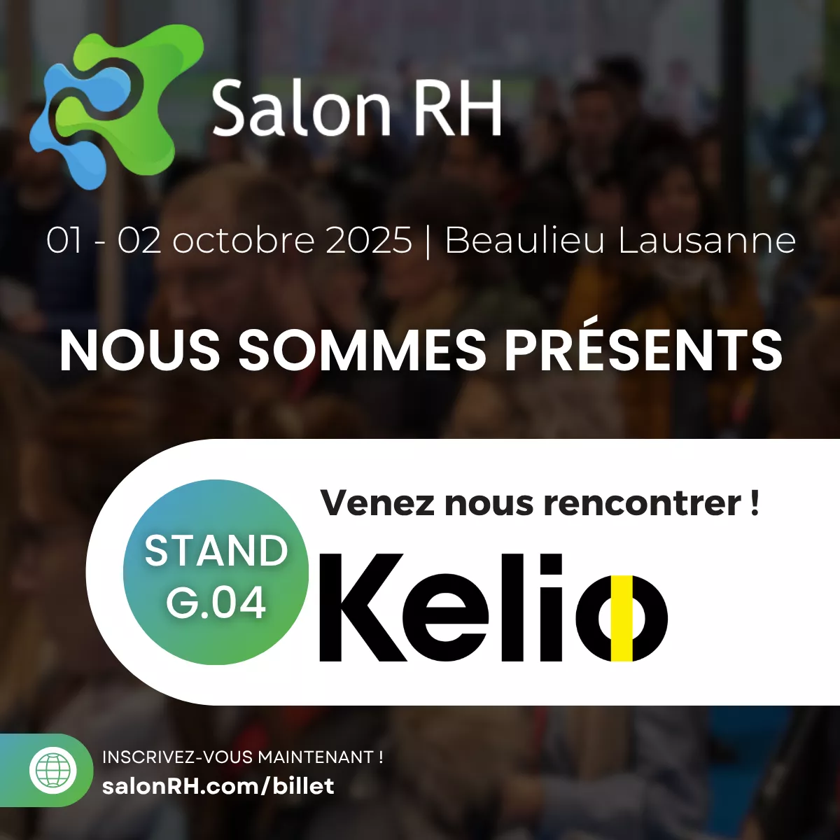 Kelio présent au salon RH de Lausanne